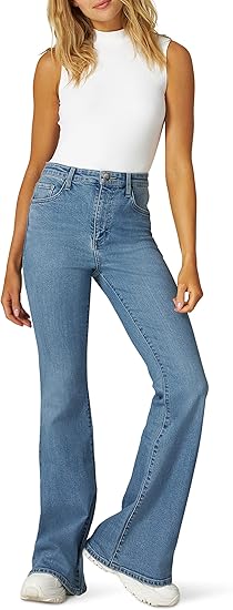 Butterfly cut jeans for women's