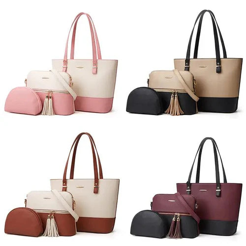 New Fashion 3 in 1 Luxury  Hand Bags  For Girls Woman